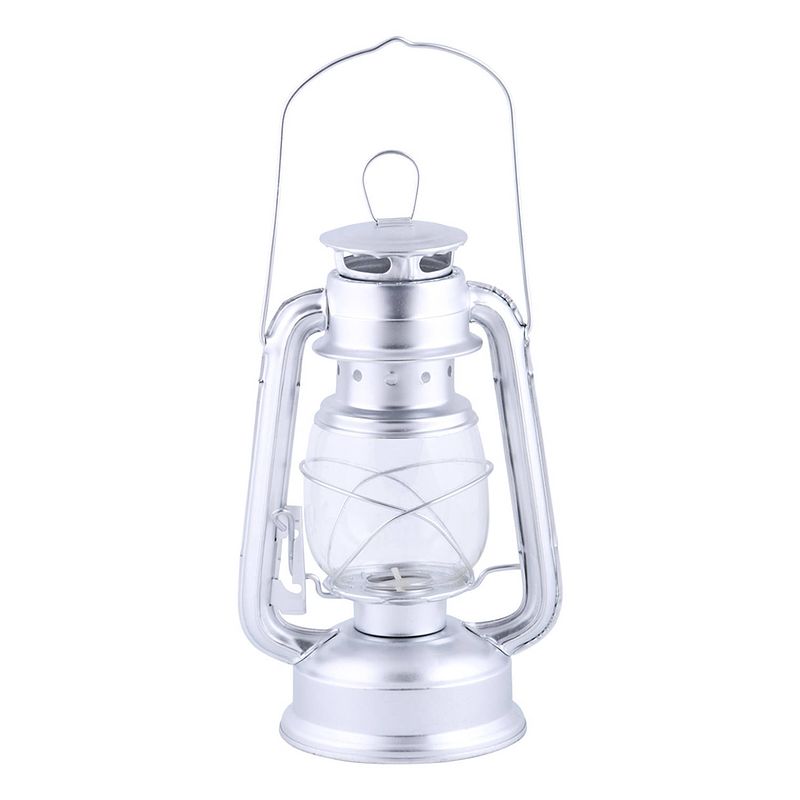 Foto van Esschert design windlicht lantaarn 15 x 24,1 cm ijzer zilver