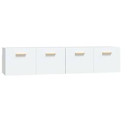 Foto van The living store wandkast - hangkast - 80 x 35 x 36.5 cm - wit