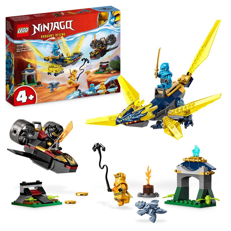 Foto van Lego ninjago nya en arins babydraakgevecht 71798