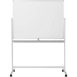 Foto van Speaka professional whiteboard sp-wb-312 (b x h) 1200 mm x 800 mm wit horizontaalformaat, aan beide zijden te gebruiken, incl. wielen, incl. opbergbakje