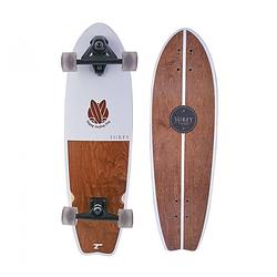 Foto van Tempish longboard surfy 82,5 x 23,5 cm wit/bruin