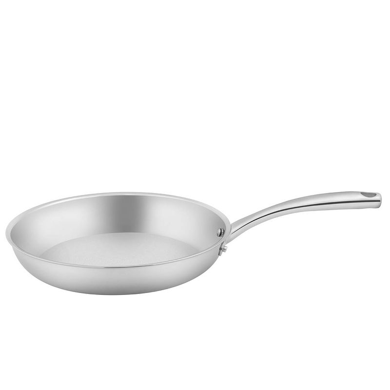 Foto van Sola - koekenpan - green cooking - ø 28 cm - zilverkleurig - rvs - dubbelwandige bodem