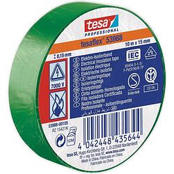 Foto van Tesa 53988-00105-00 isolatietape tesa professional groen (l x b) 10 m x 15 mm 1 stuk(s)