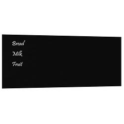 Foto van Vidaxl magneetbord voor aan de wand 100x40 cm gehard glas zwart