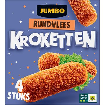 Foto van Jumbo rundvlees kroketten 4 stuks 280g