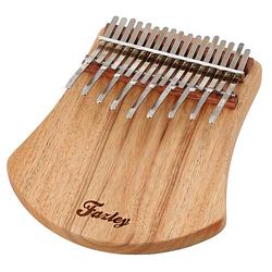 Foto van Fazley klmb-c 17 tone kalimba kamfer hout naturel