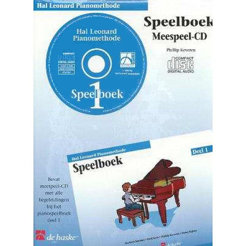 Foto van De haske hal leonard pianomethode speelboek 1 meespeel-cd