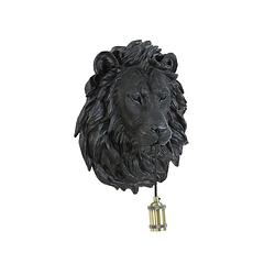 Foto van Light & living - wandlamp lion - 33.5x19x40.5cm - zwart