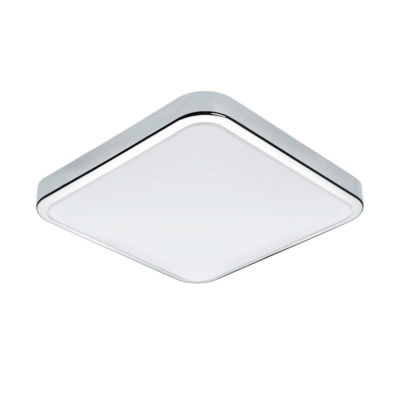 Foto van Eglo batholino manilva 1 - wandlamp - 1 lichts - chroom - wit