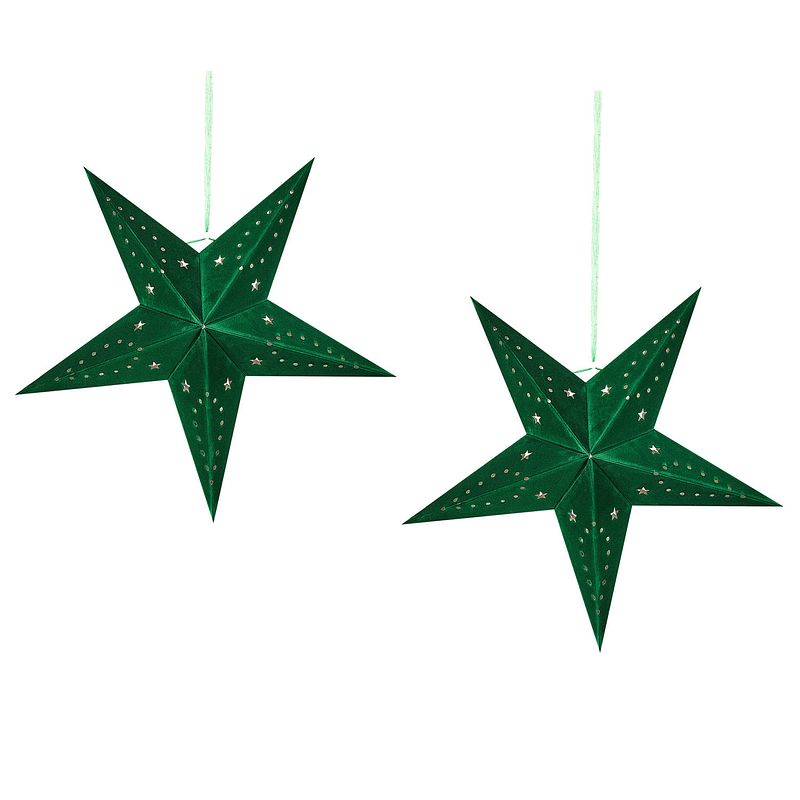 Foto van Beliani motti - decoratief accessoire-groen-papier