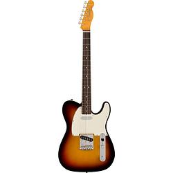 Foto van Fender american vintage ii 1963 telecaster 3-color sunburst rw elektrische gitaar met koffer