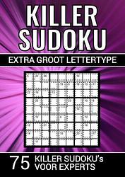 Foto van Killer sudoku - extra groot lettertype - 75 puzzels voor experts - puzzelboeken & meer - paperback (9789464802290)