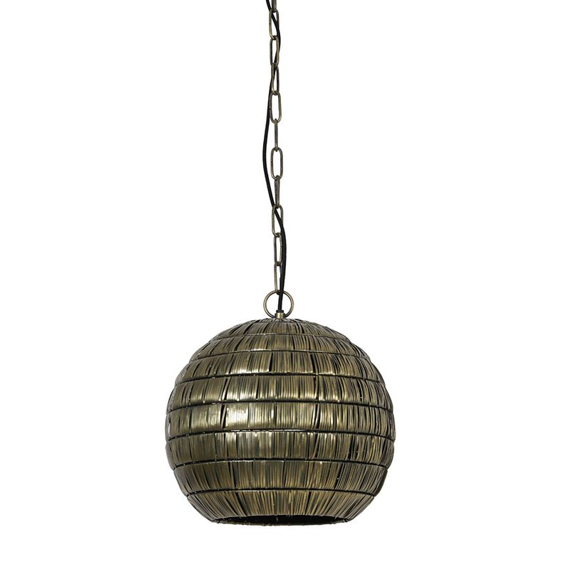 Foto van Light & living - hanglamp kymora - 40x40x39 - brons