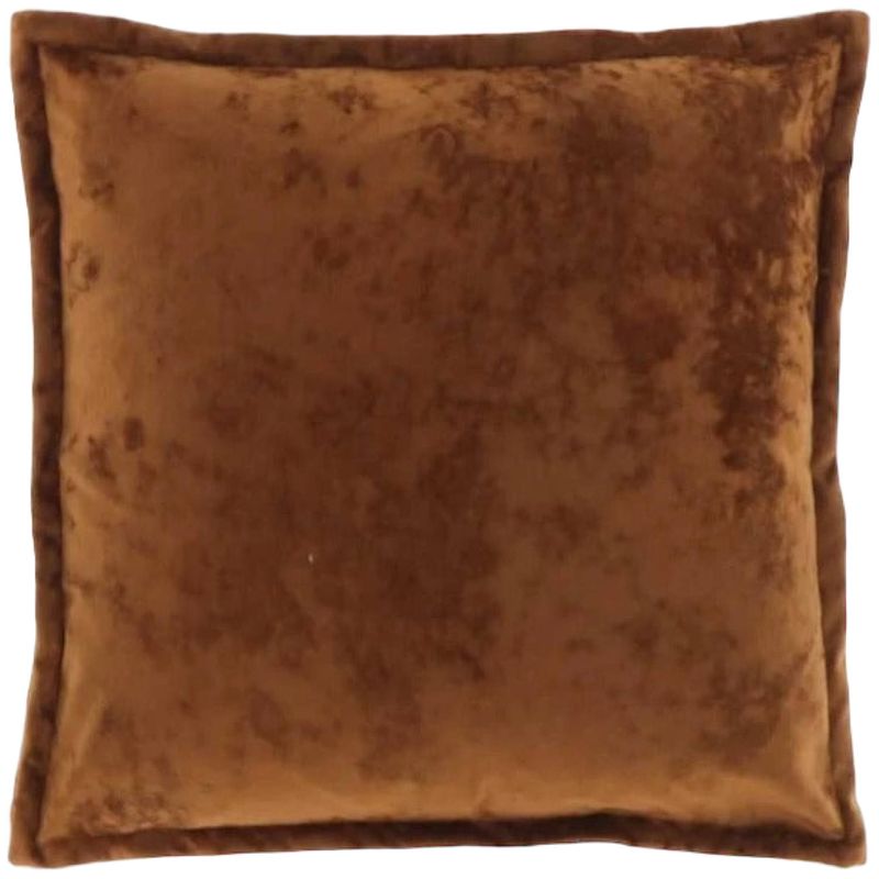 Foto van Unique living sierkussen tatum 45x45cm leather brown