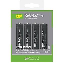 Foto van 4 stuks - gp r6/aa recyko+ pro 2000mah 1.2v nimh oplaadbare batterijen