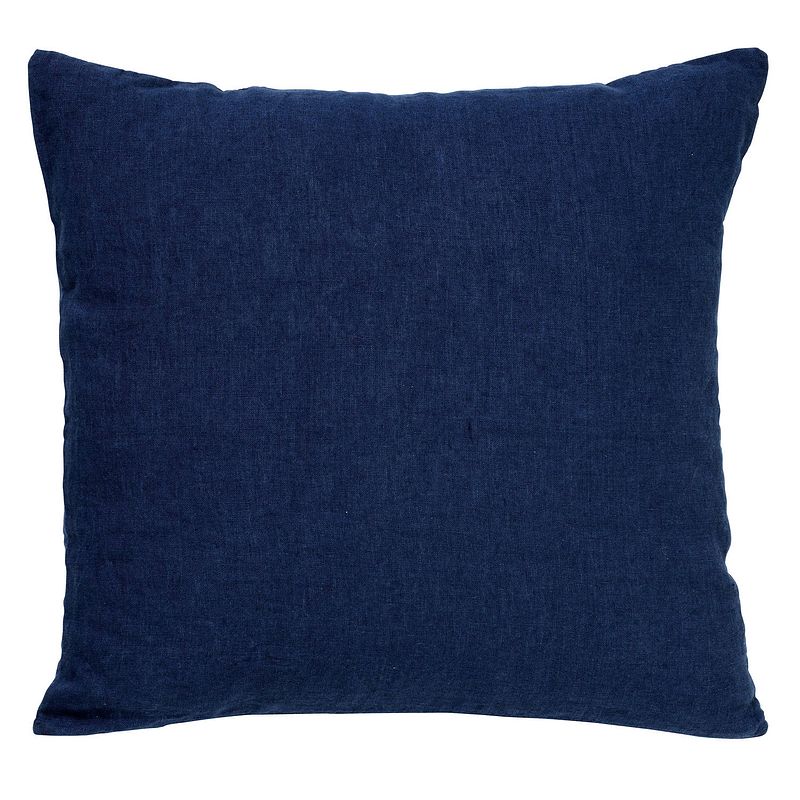 Foto van Dutch decor linn - kussenhoes linnen insignia blue 45x45 cm - blauw - blauw