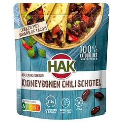 Foto van Hak mexicaans gekruid kidneybonen chili schotel bonen, groenten & saus 550g bij jumbo