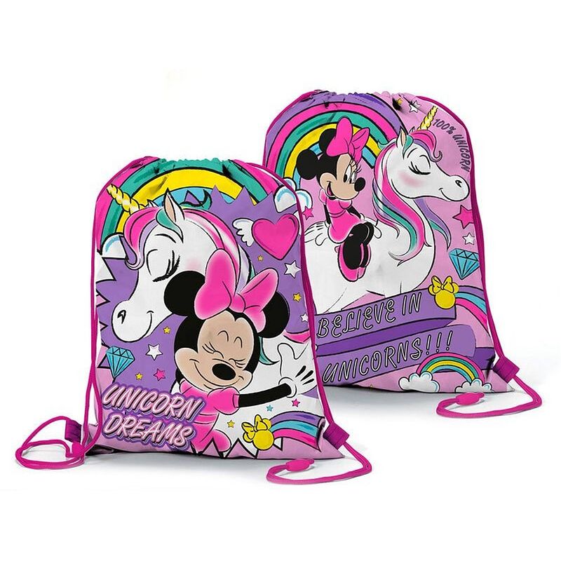 Foto van Disney minnie mouse gymbag unicorn dreams - 38 x 30 cm - polyester