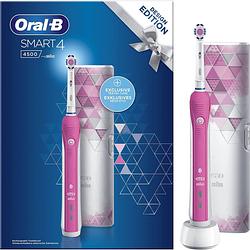Foto van Oral-b smart 4 4500 - roze - elektrische tandenborstel