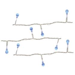 Foto van Decoris kerstverlichting - blauw - 80 led lampjes - 600 cm - buiten - kerstverlichting kerstboom