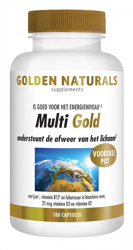 Foto van Golden naturals multi strong gold tabletten