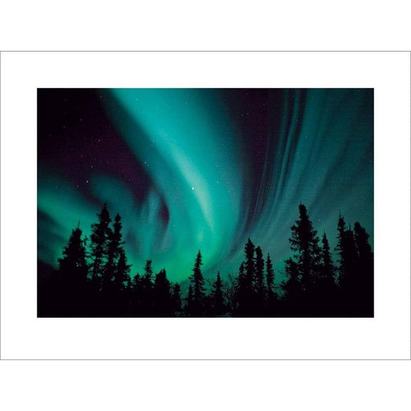 Foto van Pyramid northern lights kunstdruk 80x60cm