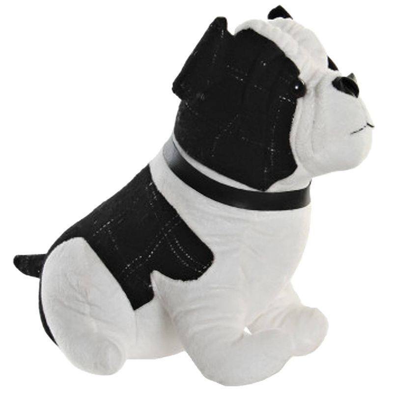 Foto van Items deurstopper - 1 kilo gewicht - hond franse bulldog - zwart/wit - 29 x 26 cm - deurstoppers