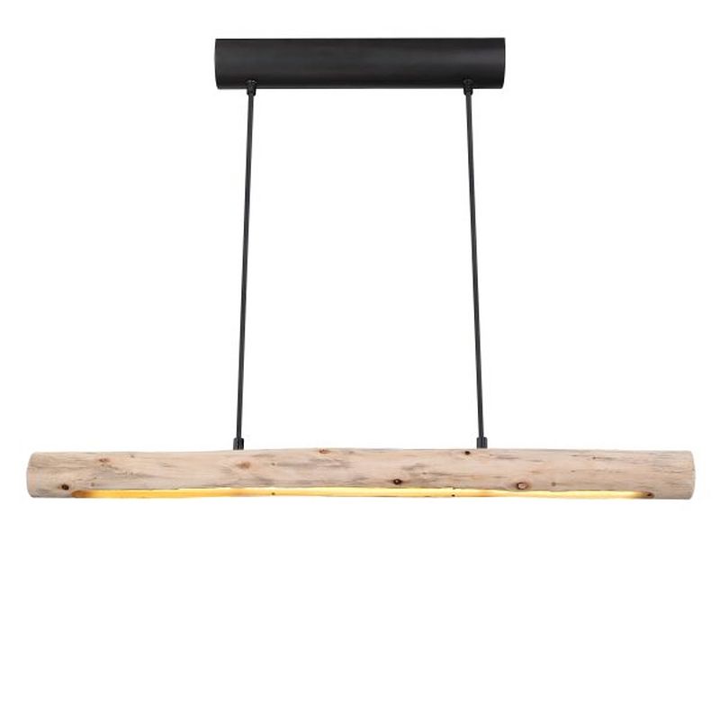 Foto van Industriële hanglamp mella - l:80cm - led - metaal - zwart