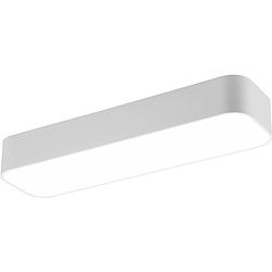 Foto van Led plafondlamp - plafondverlichting - trion astinto - 21w - aanpasbare kleur - dimbaar - rechthoek - mat wit -