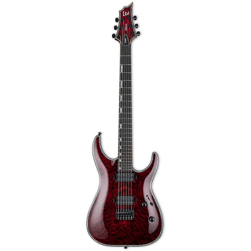 Foto van Esp ltd deluxe h-1001qm see thru black cherry