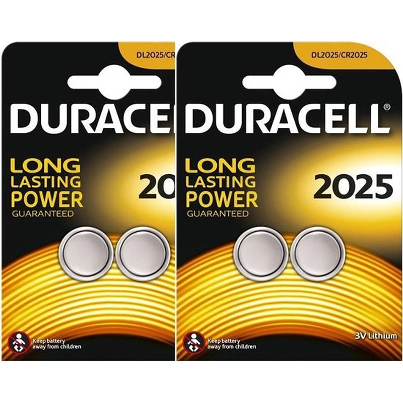 Foto van Duracell cr2025 lithium batterijen 3v - 2 x 2 blister