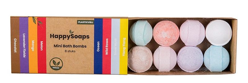 Foto van Happysoaps herbal sweets mini bath bombs