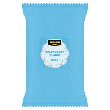 Foto van Jumbo rolfondant blauw 250g