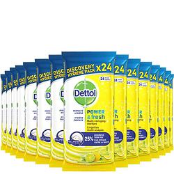 Foto van Dettol schoonmaakdoekjes power & fresh - citrus - 24 stuks x15