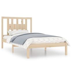 Foto van Vidaxl bedframe massief grenenhout 100x200 cm