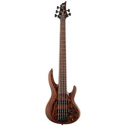 Foto van Esp ltd b-1005 natural satin 5-snarige elektrische basgitaar