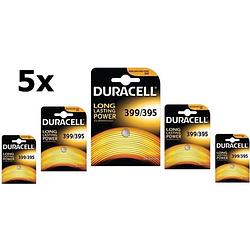 Foto van 5 stuks - duracell 399-395/g7/sr927w 1.5v 52mah knoopcel batterij