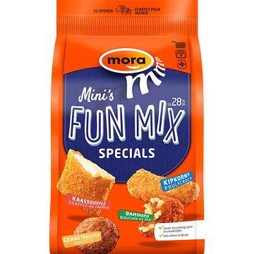 Foto van Mora mini's funmix specials 28 stuks 553g bij jumbo