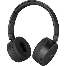 Foto van Thomson whp6011bt on ear koptelefoon bluetooth, kabel zwart headset, volumeregeling