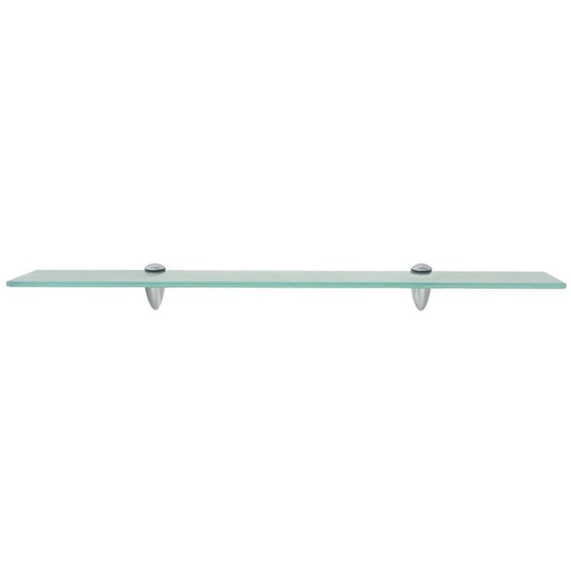 Foto van The living store zwevende plank transparant glas - 70 x 20 cm - 8 mm dik glas