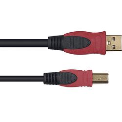 Foto van Yellow cable n01-5 usb-kabel, usb-a - usb-b, 5 meter