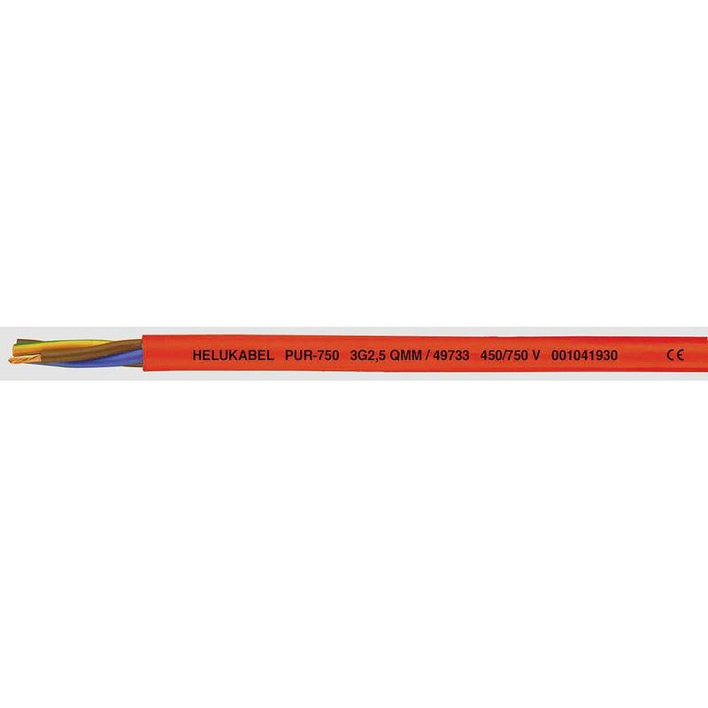 Foto van Helukabel pur-750 stuurstroomkabel 2 x 1.50 mm² oranje 49721-1000 1000 m