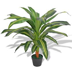 Foto van Vidaxl kunst dracena plant met pot 90 cm groen