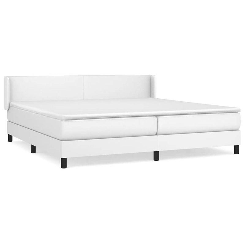 Foto van The living store boxspringbed - kunstleer - 203x203x78/88 cm - pocketvering matras - middelharde ondersteuning -