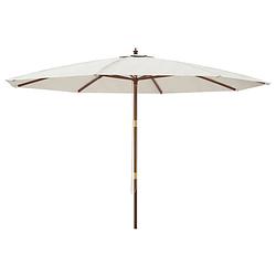 Foto van The living store parasol rechthoekig - zand - 400 x 273 cm - uv-beschermend polyester
