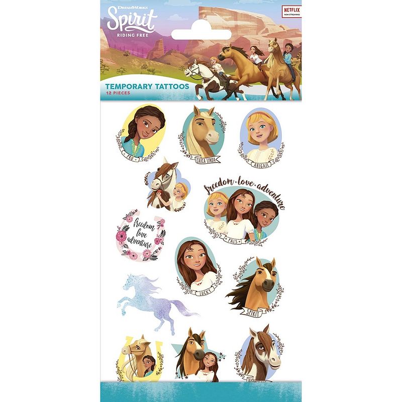 Foto van Funny products kindertattoos spirit junior papier 12 stuks