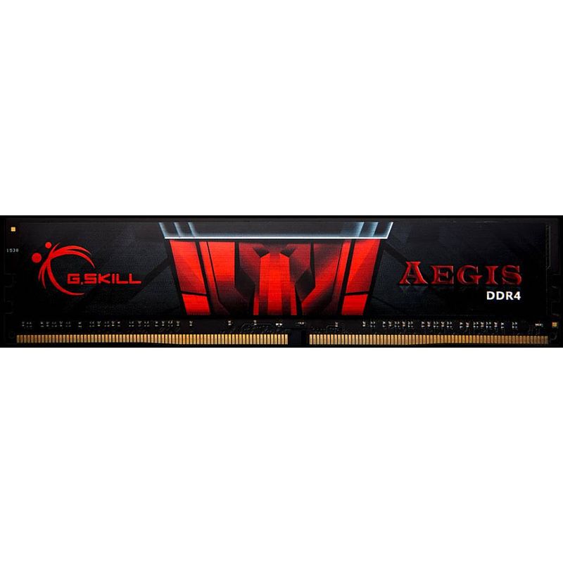 Foto van G.skill aegis werkgeheugenmodule voor pc ddr4 8 gb 1 x 8 gb non-ecc 3000 mhz 288-pins dimm cl16-18-18-38 f4-3000c16s-8gisb