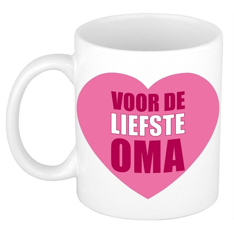 Foto van Oma verjaardag cadeau mok / beker - voor de liefste oma - 300 ml