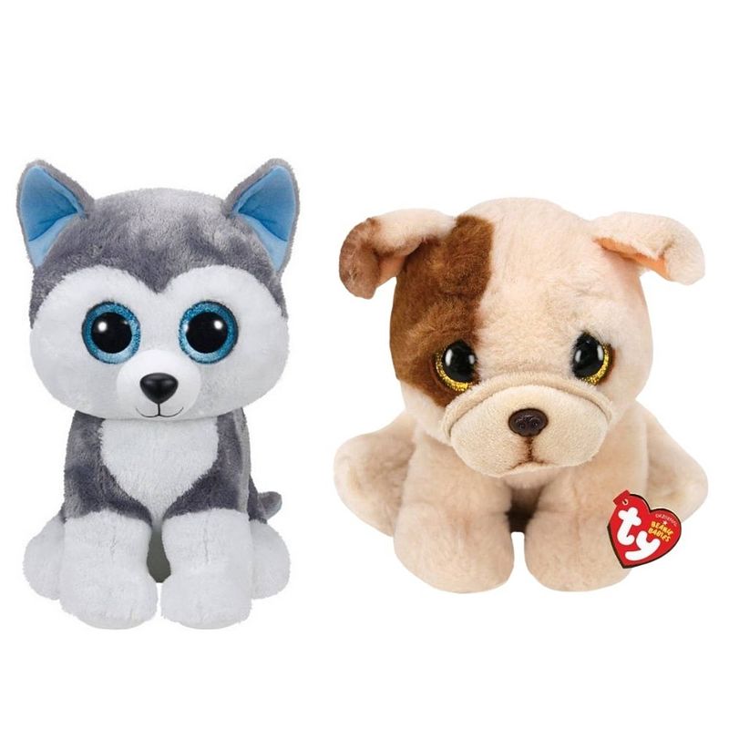 Foto van Ty - knuffel - beanie buddy - slush husky & houghie dog