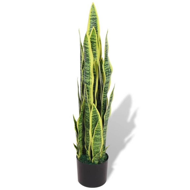 Foto van Vidaxl kunst sanseveria plant met pot 90 cm groen